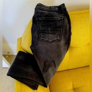 American Eagle black Jeggings size 10/Long